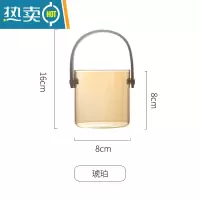敬平水果叉子家用高端甜品叉收纳罐套装小叉子轻奢水果签果插不锈钢 香槟色收纳罐