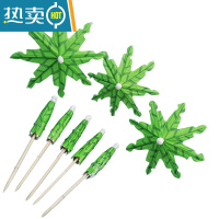 敬平10cm伞签木签椰树签派对装饰签水果签叉子果盘蛋糕装饰签 10厘米椰树签500支