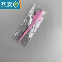 敬平水塑料奶茶奶盖开口针加厚星果针独立包装寿司叉 粉色独立包装500个 加厚款牙签