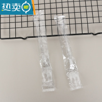 敬平蛋糕叉 生日水果叉沙拉叉子儿童果叉单独包装塑料甜品叉 三齿叉独立包装100只(透明)牙签