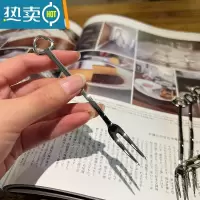 敬平[出][316不锈钢][贵族体验]甜品叉蛋糕叉小叉子水果叉 316水果叉[三花瓣款]牙签