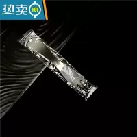 敬平波浪三齿叉磨砂蛋糕叉子单独立包装塑料叉甜品点心水果叉子 黑色独立包装100个 拍5包送1包牙签