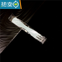 敬平波浪三齿叉磨砂蛋糕叉子单独立包装塑料叉甜品点心水果叉子 蓝色独立包装100个 拍5包送1包牙签