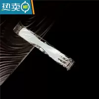 敬平波浪三齿叉磨砂蛋糕叉子单独立包装塑料叉甜品点心水果叉子 蓝色独立包装100个 拍5包送1包牙签