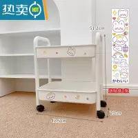 敬平小推车置物架多层落地移动零食收纳架卧室客厅厨房卫生间储物架子