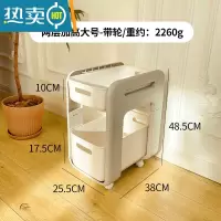 敬平零食置物架家用可移动小推车宿舍床头器床边收纳架子桌下收纳车