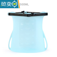 敬平密封袋硅胶保鲜袋家用自封袋冰箱冷冻用蔬菜新鲜分装带封口 [保鲜+密封+防漏]半透湖蓝色1500ML 1