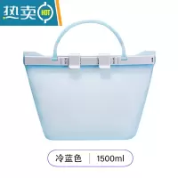 敬平密封袋硅胶保鲜袋家用自封袋冰箱冷冻用蔬菜新鲜分装带封口 [加厚款]冷蓝色1500ml 1