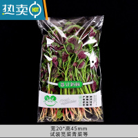敬平1000只蔬菜包装袋透明新鲜蔬菜保鲜袋打孔防雾超市有机塑料袋定制 20*45cm防雾1000只每日新鲜 1