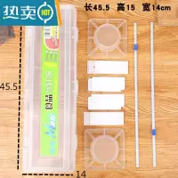 敬平保鲜膜切割器大卷蔬果打包机超市手动包装机生鲜保鲜膜切割盒 塑料切割盒(适合宽30 35 40膜) 1