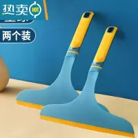 敬平擦玻璃器家用加长刮擦窗户清洁器擦镜子刮刀清洗窗户工具刮水器 加厚玻璃刮2把(墨绿色)