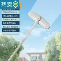 敬平家用玻璃刮子擦玻璃器窗户清洁刷双面刮刀擦窗器清洁工具刮水器 两用款灰色