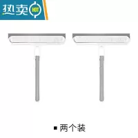 敬平擦玻璃器家用刮水器多功能双面卫生间镜子地板纱窗户清洁刷工具 升级款[两个装]