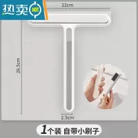 敬平擦玻璃器家用擦窗户刮水器保洁专用清洁工具硅胶地板刮刀 悦白色 [自带小刷子]