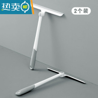 敬平玻璃刮擦玻璃器家用刮水器保洁专用擦窗清洗窗户双面擦清洁工具 可旋转刮水器(2个装)