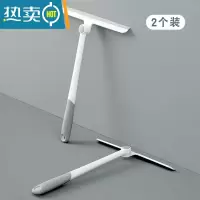 敬平玻璃刮擦玻璃器家用刮水器保洁专用擦窗清洗窗户双面擦清洁工具 可旋转刮水器(2个装)