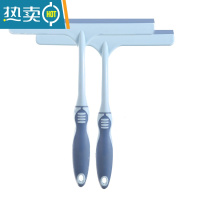 敬平擦玻璃器伸缩长柄双面擦窗器玻璃刷刮搽高楼清洁清洗窗户工具家用 大号蓝色2把