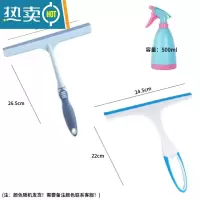 敬平家用擦玻璃刮擦窗户大小号水刮擦桌子刮刀刮水器长杆清洁工具 清洁3件套擦玻璃器