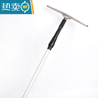 敬平擦玻璃刮套装 窗户清洁工具刮水刷擦窗器伸缩杆毛头三件套 皮条(黑色)擦玻璃器