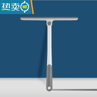 敬平擦玻璃器家用刮玻璃擦纱窗清洗刮水器擦窗户专用工具保洁双面擦 可旋转刮窗器-灰白