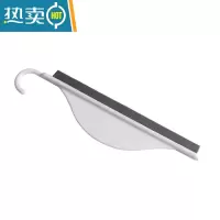 敬平迷你小刮水器洗手台玻璃卫生间台面清洁刷板镜子除雾器可挂 1支装 白色擦玻璃器