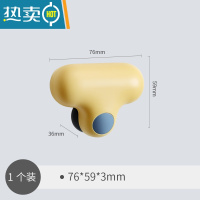 敬平擦玻璃器家用卫生间硅胶擦镜子专用清洁工具清洗刷擦窗户刮水器 柠檬黄