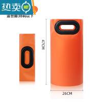 敬平可折叠泡脚袋泡脚水盆深过小腿洗脚水桶必旅行便携式户外游备用品 高款16L鲜明橙(适用38码以下脚码)