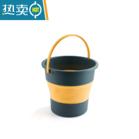 敬平折叠桶水桶便携式旅行洗车载钓鱼桶可家用大小号伸缩洗澡加厚塑料 蓝色 小号