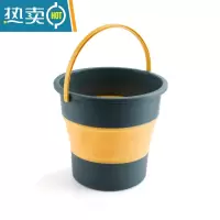 敬平折叠桶便携式水桶旅行洗车载钓鱼桶可家用大小号伸缩洗澡加厚塑料 蓝色 大号