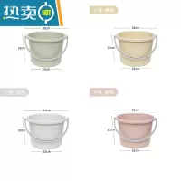 敬平加厚塑料水桶手提大小号家用宿舍洗衣洗澡圆形脸盆多功能储装水桶 小号桶-17L 单桶 北欧灰[加厚磨砂]