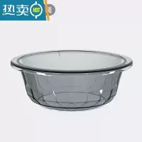 敬平塑料水桶脸盆水勺3件套透明加厚加大家用储水桶洗衣盆手提洗衣桶 透明脸盆[单个装]