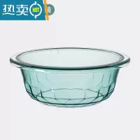 敬平塑料水桶脸盆水勺3件套透明加厚加大家用储水桶洗衣盆手提洗衣桶 透明脸盆[单个装][冰川蓝]