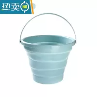 敬平色彩水桶美术生外出写生画画用的折叠硅胶专业水粉小桶便携笔桶 蓝色10L