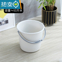 敬平储水桶大水桶加厚塑料水桶家用塑料桶洗衣桶塑料水桶提手桶洗澡桶 639灰色约装52斤水~25升(无盖) 送水瓢一条