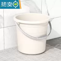 敬平塑料水桶手提加厚家用大号带盖储水桶学生宿舍洗衣桶洗澡桶泡脚桶 加厚 大号[水桶 ]卡其色 可备注其他颜色