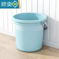 敬平大号水桶家用储水桶学生宿舍手提水塑料泡脚桶特大容量户外垃圾桶 特大号28L水桶(北欧蓝)