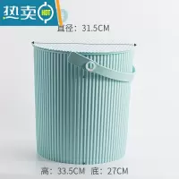 敬平水桶凳塑料可坐家用钓鱼桶手提洗澡桶幼儿园收纳桶带盖加厚大号 粉蓝色加大号20L(加厚1250克)