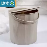 敬平水桶可坐塑料桶带盖凳子收纳水桶洗车钓鱼桶垃圾桶储物桶幼儿园桶 [加厚大号]坐高26厘米卡其