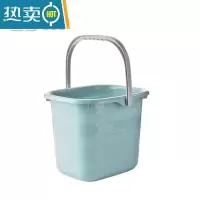 敬平家用长方形水桶泡脚桶塑料拖把桶小方桶学生宿舍桶加厚手提储水桶 蓝色11L·