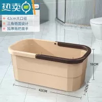 敬平塑料洗拖把长方形家用水桶挤水手提拖地涮地拖储水胶棉海绵拖布桶 单提手方桶