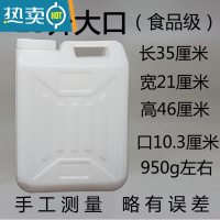 敬平升塑料储水桶油桶酒桶25kg公斤带防盗盖密封方桶手提桶 25升大口(加厚)装水50斤