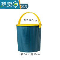 敬平水桶凳塑料加厚可坐家用钓鱼桶手提洗澡篮洗衣桶幼儿园收纳桶带盖 墨绿配黄中号10L (加厚650g)