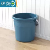 敬平大号水桶家用储水桶学生宿舍手提水塑料桶特大容量加厚户外垃圾桶 大号23L水桶(藏青色)