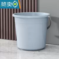 敬平水桶家用储水用手提塑料桶加厚大号洗澡宿舍洗衣桶桶盆套装洗车桶 中号水桶蓝色[偏小]