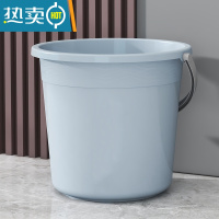 敬平水桶家用储水用手提塑料桶加厚大号洗澡宿舍洗衣桶桶盆套装洗车桶 加大号蓝色[水桶]