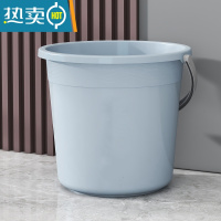 敬平水桶家用储水用手提塑料桶加厚大号洗澡宿舍洗衣桶桶盆套装洗车桶 大号蓝色[水桶]