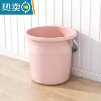敬平大号水桶家用储水桶学生宿舍手提水塑料桶特大容量加厚户外垃圾桶 大号23L水桶(北欧粉)