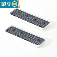 敬平大肥皂盒大号长方形沥水盒洗衣皂盒肥皂香皂置物架香皂盒沥水创意 新款小号深灰2个