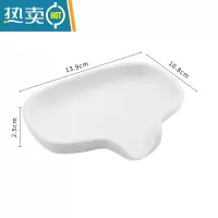 敬平导流式肥皂盒置物架创意可爱家用卫生间免打孔沥水洗衣香皂盒子 白色