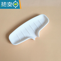 敬平导流式硅胶肥皂盒浴室不积水沥水架防滑香皂盒厨房水槽沥水垫A11 白色大号